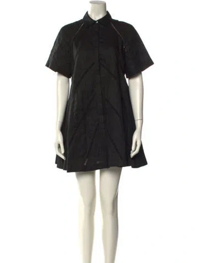Pre-owned Joslin Mini Dress In Black
