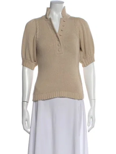Pre-owned Joslin Short Sleeve Top In Neutral