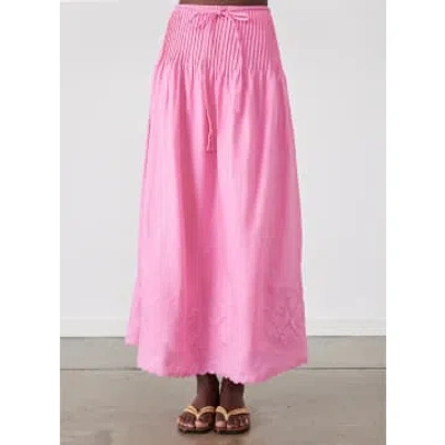 Joslin Vanessa Linen Maxi Skirt Dahlia Pink