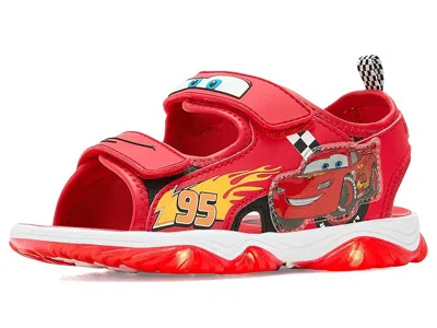 Josmo Cars Lighted Open Toed Sandal (toddler/little Kid) Boys Shoes Red : 10 Toddler M, Synthetic