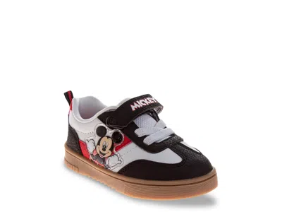 Josmo Disney Mickey Mouse Court Sneaker Kids' In Black/white