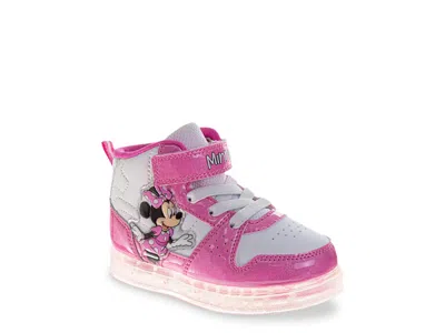Josmo Disney Minnie Mouse Hightop Sneaker Kids' In Fuchsia