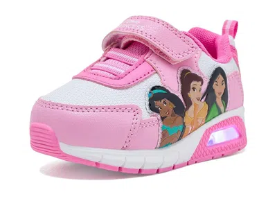 Josmo Disney Princess Lighted Sneaker (toddler/little Kid) Girl's Shoes Pink: 11 Little Kid M, Synthetic In Multi