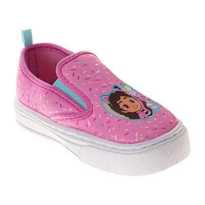 Josmo Babies' Favorite Character Sneakers Girls Gabby's Dollhouse Round Closed Toe Slip-on Shoe In Brown