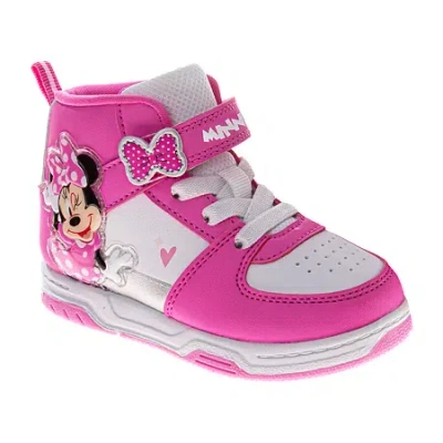 Josmo Babies' Favorite Character Sneakers Toddler Girls Minnie Mouse Hiking Shoes In Pink