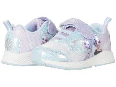 Josmo Frozen Lighted Sneaker (toddler/little Kid) Girl's Shoes Blue/purple : 12 Little Kid M, Synthetic In Multi