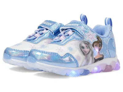 Josmo Frozen Lighted Sneaker (toddler/little Kid) Girl's Shoes Light Blue : 11 Little Kid M In Multi