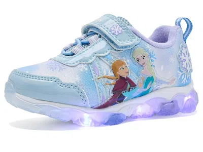 Josmo Frozen Lighted Sneakers (toddler/little Kid) Girls Shoes Blue 1: 11 Little Kid M, Leather