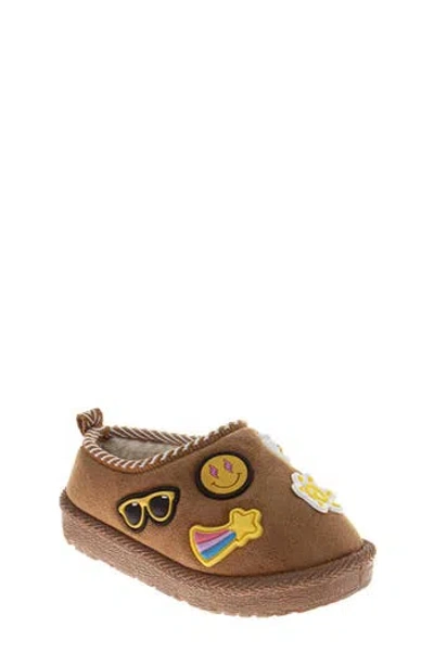 Josmo Kids' Assorted Appliqué Clog Slipper In Brown