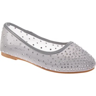 Josmo Kids' Ballerina Flat In Silver