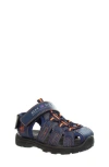 Josmo Kids' Beverly Hills Polo Club Sandal In Navy Orange