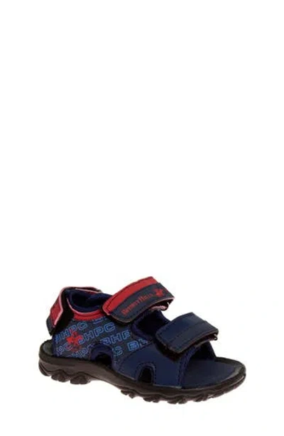 Josmo Kids' Beverly Hills Polo Club Sandal In Navy/red
