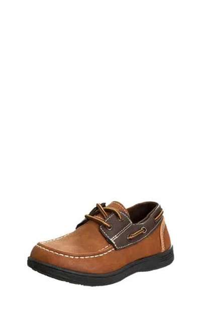 Josmo Kids' Boat Shoe In Brown