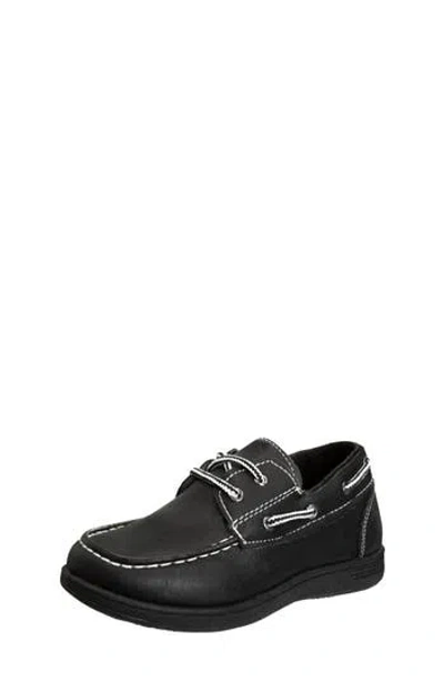 Josmo Kids' Boat Shoe In Black