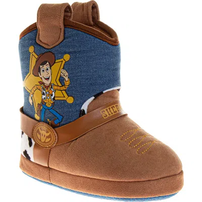 Josmo Kids' Disney Pixar Toy Story Slipper In Tan/ Blue