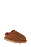 Josmo Kids' Faux Fur Lined Clog Slipper In Wheat