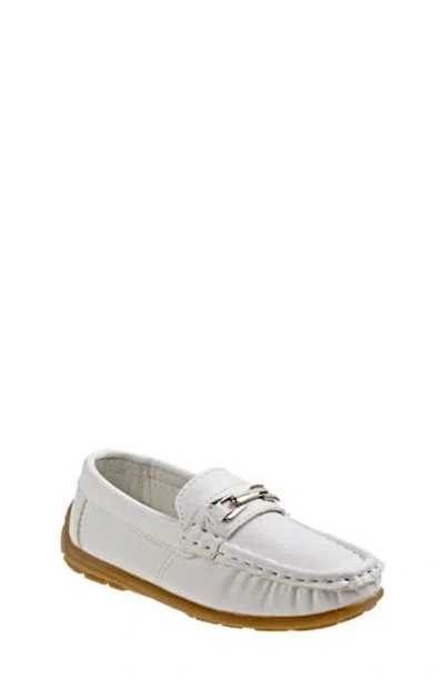 Josmo Kids' Faux Leather Loafer In White