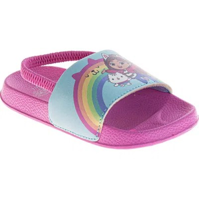 Josmo Kids' Gabby's Dollhouse Purrfect Slide Sandal In Pink