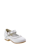 Josmo Toddler Girls Strap Low Heeled Dress Shoes In White Glitter