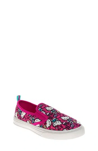 Josmo Kids' Hello Kitty® Slip-on Sneaker In Fuchsia