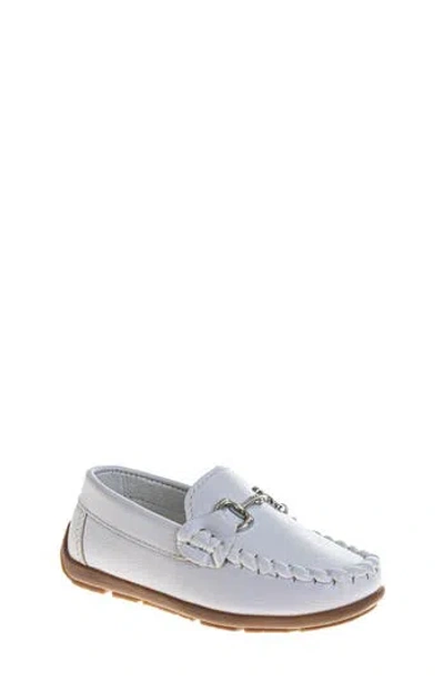 Josmo Kids' Horesbit Moc Loafer In White