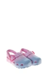 Josmo Kids' Metallic Foam Sandal In Pink/blue Glitter