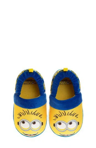Josmo Kids' Minion Slippers In Blue/ Yellow