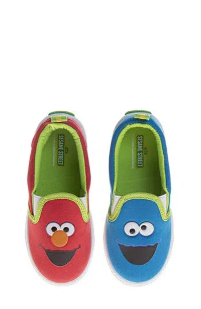 Josmo Kids' Sesame Street Slip-on Sneaker In Red/blue