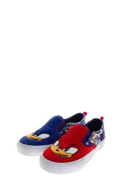 Josmo Kids' Sonic The Hedgehog® Sonic & Knuckles Slip-on Sneaker In Multi