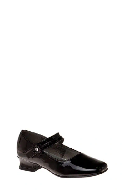 Josmo Kids' Square Toe Mary Jane Pump In Black Patent