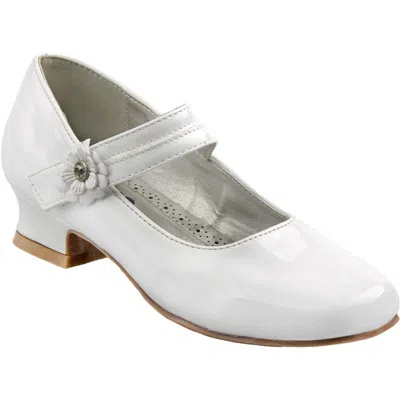 Josmo Kids' Square Toe Mary Jane Pump In White