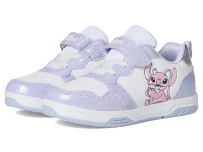 Josmo Lilo Stitch Lighted Sneaker (toddler/little Kid) Girl's Shoes White/purple : 9 Toddler M, Synthetic In Multi