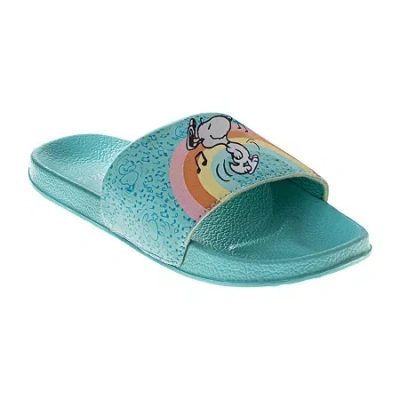Josmo Little Kid Girls Peanuts Favorite Character Sneakers Flip-flops In Blue