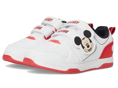 Josmo Mickey Mouse Sneaker (toddler/little Kid) Boy's Shoes White/red : 8 Toddler M, Synthetic In Multi