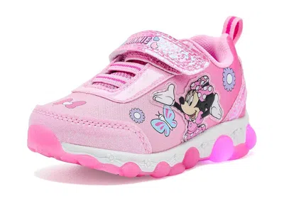 Josmo Minnie Mouse Lighted Sneaker (toddler/little Kid) Girls Shoes Pink: 8 Toddler M, Rubber In Multi
