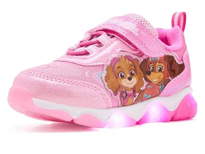 Josmo Paw Patrol Girl Lighted Sneakers (toddler/little Kid) Girls Shoes Pink 1 : 10 Toddler M, Faux Leathe