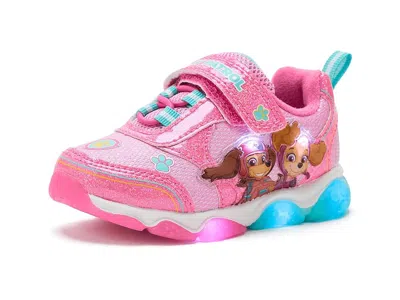 Josmo Paw Patrol Girl Lighted Sneakers (toddler/little Kid) Girls Shoes Pink 2 : 11 Little Kid M, Faux Lea