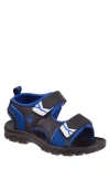 Josmo Rugged Bear Hook-and-loop Sandal In Black/blue
