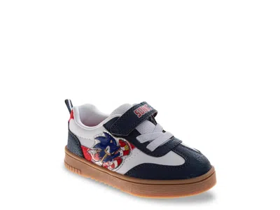 Josmo Sega Sonic The Hedgehog Court Sneaker Kids' In Navy/white