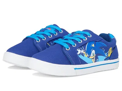 Josmo Sonic The Hedgehog Canvas Sneaker (little Kid/big Kid) Boy's Shoes Blue : 3 Little Kid M