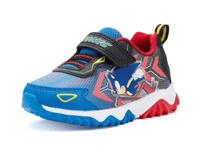 Josmo Sonic The Hedgehog Sneakers (toddler/little Kid) Boys Shoes Black/blue : 12 Little Kid M, Synthetic In Multi