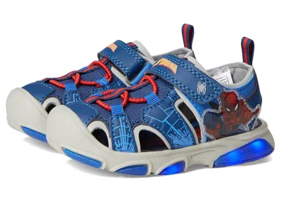 Josmo Spiderman River Sandal (toddler/little Kid) Boys Shoes Navy : 10 Toddler M In Blue