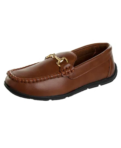 Josmo Kids' Toddler And Little Boys Loafer Dress Shoes In Cognac