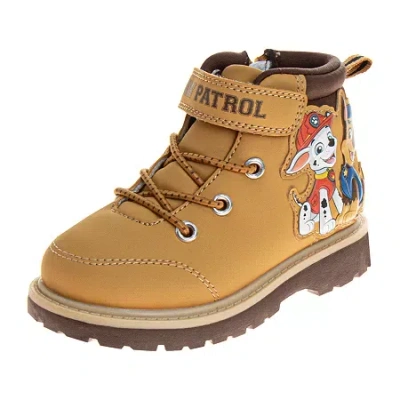 Josmo Babies' Toddler Boys Paw Patrol Lace-up Boots In Brown