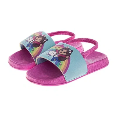 Josmo Babies' Toddler Girls Gabby's Dollhouse Favorite Character Sneakers Flip-flops In Black