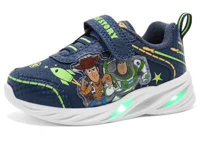 Josmo Toy Story Lighted Sneaker (toddler/little Kid) Boy's Shoes Blue: 9 Toddler M In Multi