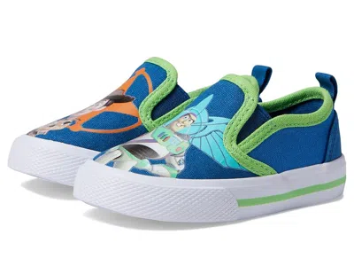 Josmo Toy Story Slip-on Sneaker (toddler/little Kid) Boy's Shoes Navy/green : 8 Toddler M, Synthetic In Multi