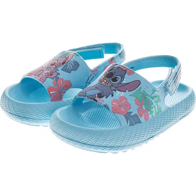 Josmo X Disney® Kids' Lilo & Stitch Angel Mismatch Slingback Sandal In Blue