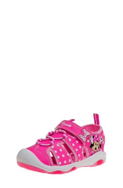 Josmo X Disney® Kids' Minnie Mouse Fisherman Sandal In Pink