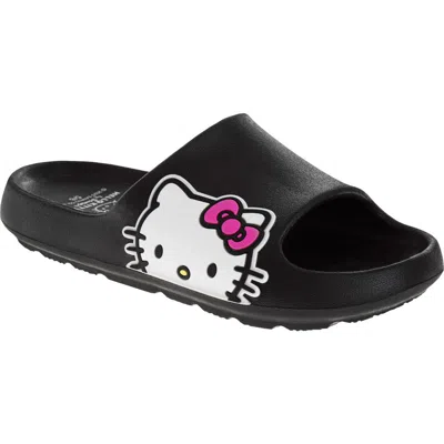 Josmo X Hello Kitty® Waterproof Slide Sandal In Black